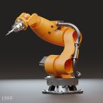 10 Industrial Robot Arm and 5 tools 3D model
