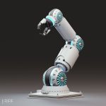 10 Industrial Robot Arm and 5 tools 3D model