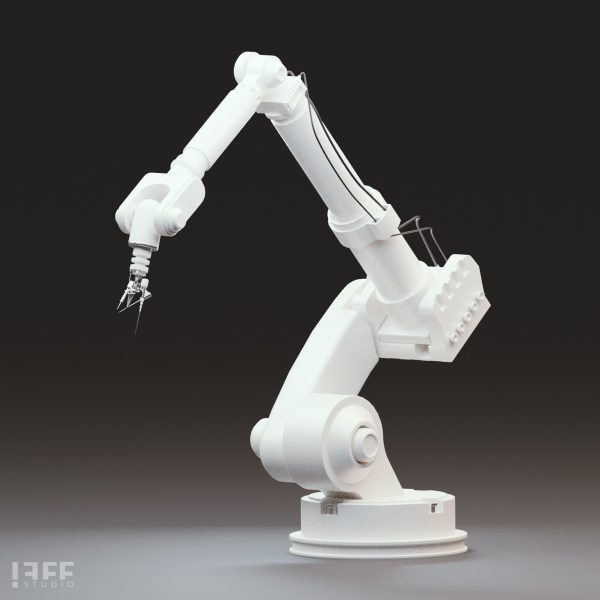 10 Industrial Robot Arm and 5 tools 3D model