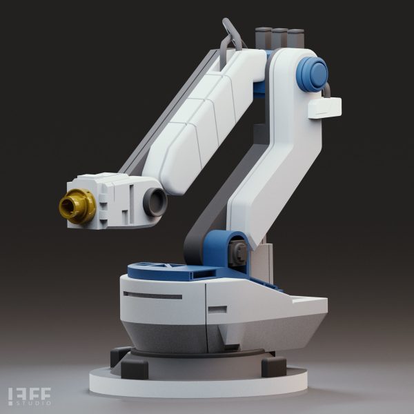 10 Industrial Robot Arm and 5 tools 3D model