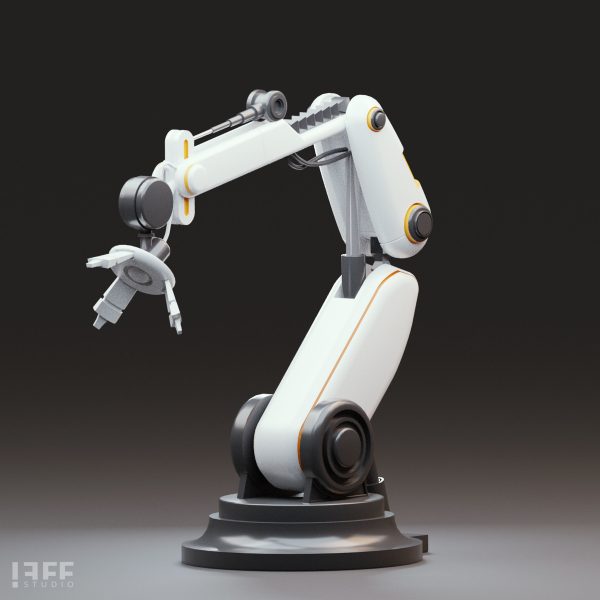 10 Industrial Robot Arm and 5 tools 3D model