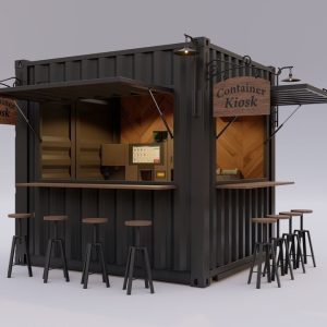 10ft Shipping Container Kiosk