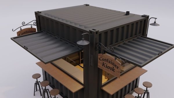10ft Shipping Container Kiosk