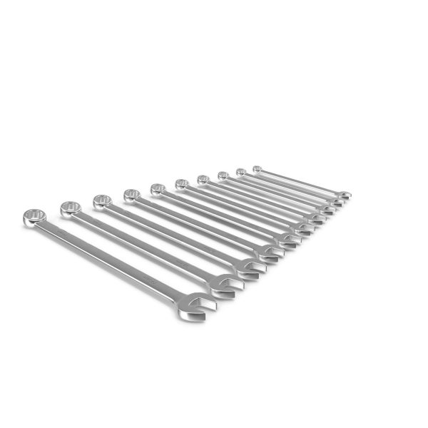 10pc 12-Point Metric Long CombinationWrench Set 10-19mm