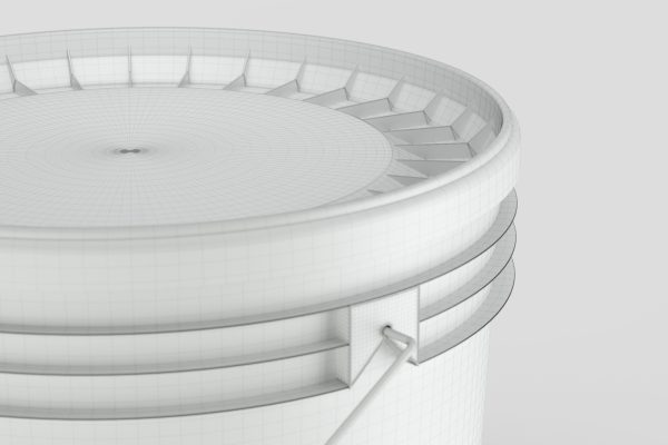 14L - Plastic paint Can 3D model