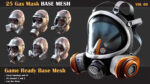 157 Mask and Helmet Base Mesh Bundle