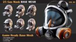 157 Mask and Helmet Base Mesh Bundle