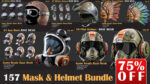157 Mask and Helmet Base Mesh Bundle