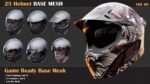 157 Mask and Helmet Base Mesh Bundle