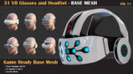 157 Mask and Helmet Base Mesh Bundle