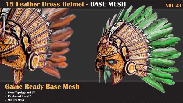157 Mask and Helmet Base Mesh Bundle