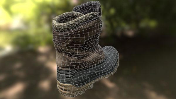 16 low poly boots