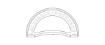 180 Degree Protractor 15cm