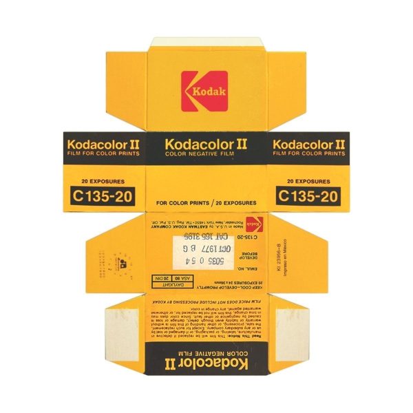 1977 Kodacolor II C 135-20 Color Negative Film Box