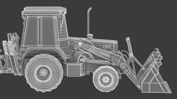 1995 John Deere 410D Backhoe