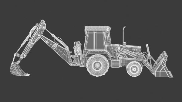 1995 John Deere 410D Backhoe