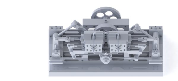 2 CYLINDER HORIZONTAL STEAM ENGINE OF THE MONITOR TYPE