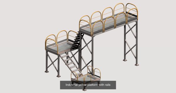 20 sci-fi and industrial platform stair pack