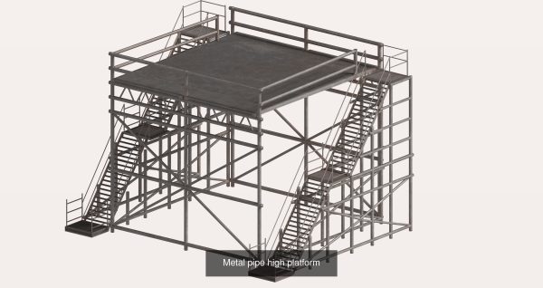 20 sci-fi and industrial platform stair pack