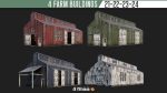 21-22-23-24 - Farm Buildings 4K PBR GameReady