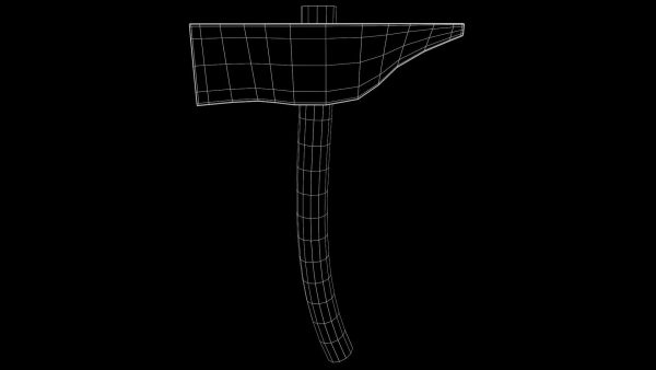 234Medieval - Hammer Game Ready Low Poly 3D Model