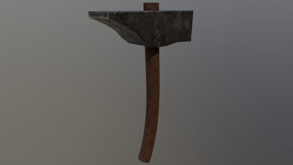234Medieval - Hammer Game Ready Low Poly 3D Model