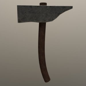 234Medieval - Hammer Game Ready Low Poly 3D Model