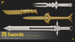 25 Sword Game Asset - 7 smart materials