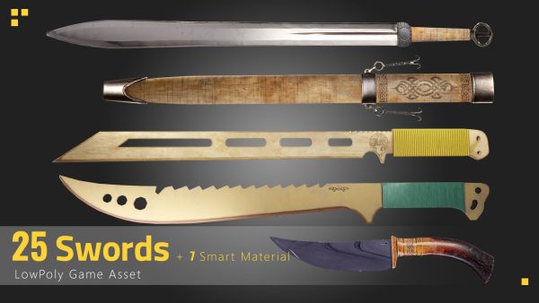 25 Sword Game Asset - 7 smart materials