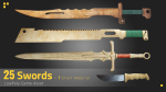 25 Sword Game Asset - 7 smart materials