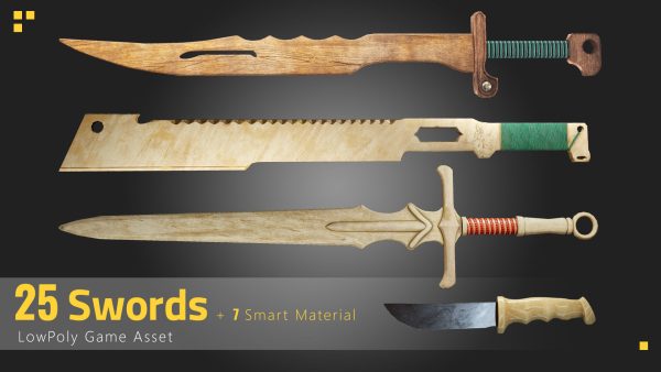 25 Sword Game Asset - 7 smart materials