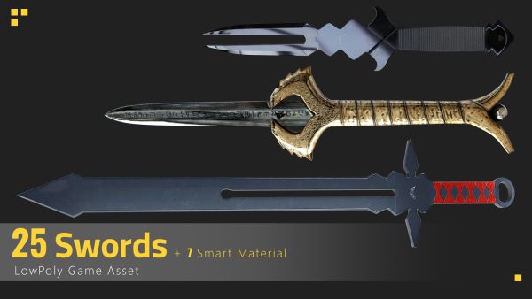 25 Sword Game Asset - 7 smart materials