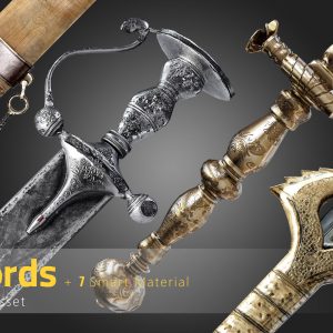 25 Sword Game Asset - 7 smart materials