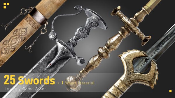 25 Sword Game Asset - 7 smart materials