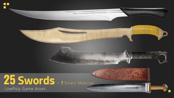 25 Sword Game Asset - 7 smart materials