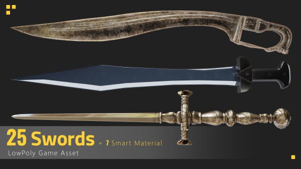 25 Sword Game Asset - 7 smart materials