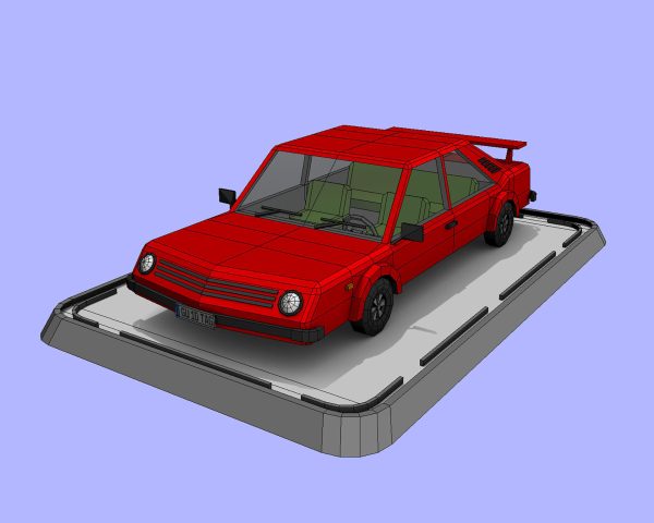 3 Cartoon Low Poly Cars Set