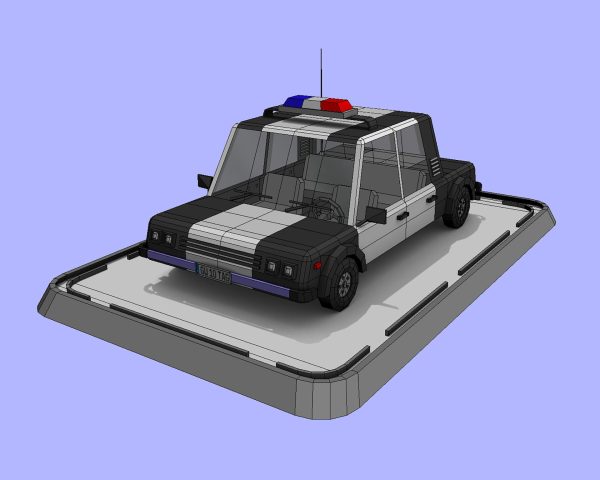 3 Cartoon Low Poly Cars Set