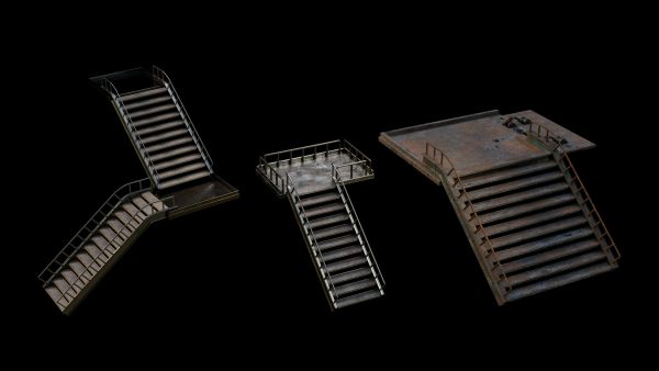 3 Metal Stair