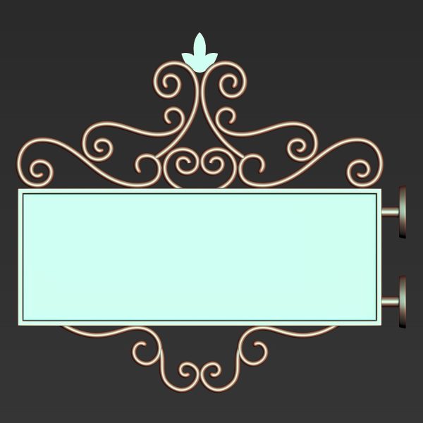 30 Iron Hanging Sign Board Base and High Mesh Vol 3