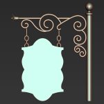 30 Iron Hanging Sign Board Base and High Mesh Vol 3