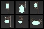 30 Iron Hanging Sign Board Base and High Mesh Vol 3
