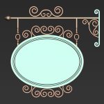 30 Iron Hanging Sign Board Base and High Mesh Vol 3
