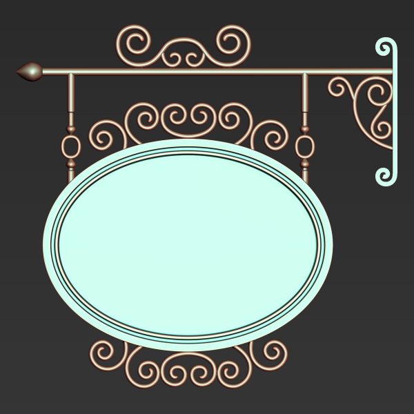 30 Iron Hanging Sign Board Base and High Mesh Vol 3