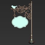 30 Iron Hanging Sign Board Base and High Mesh Vol 3