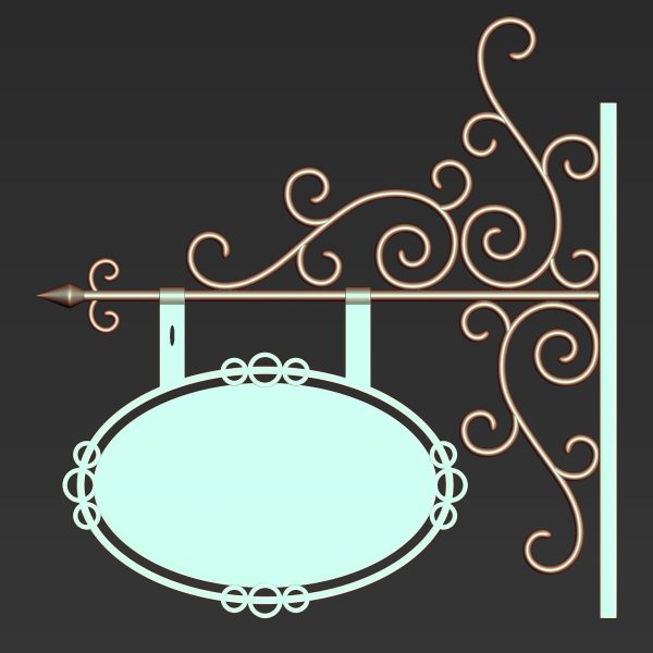 30 Iron Hanging Sign Board Base and High Mesh Vol 3