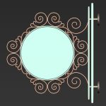 30 Iron Hanging Sign Board Base and High Mesh Vol 3