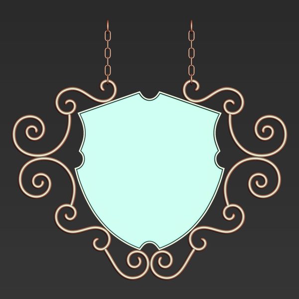 30 Iron Hanging Sign Board Base and High Mesh Vol 3
