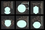 30 Iron Hanging Sign Board Base and High Mesh Vol 3