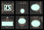 30 Iron Hanging Sign Board Base and High Mesh Vol 3